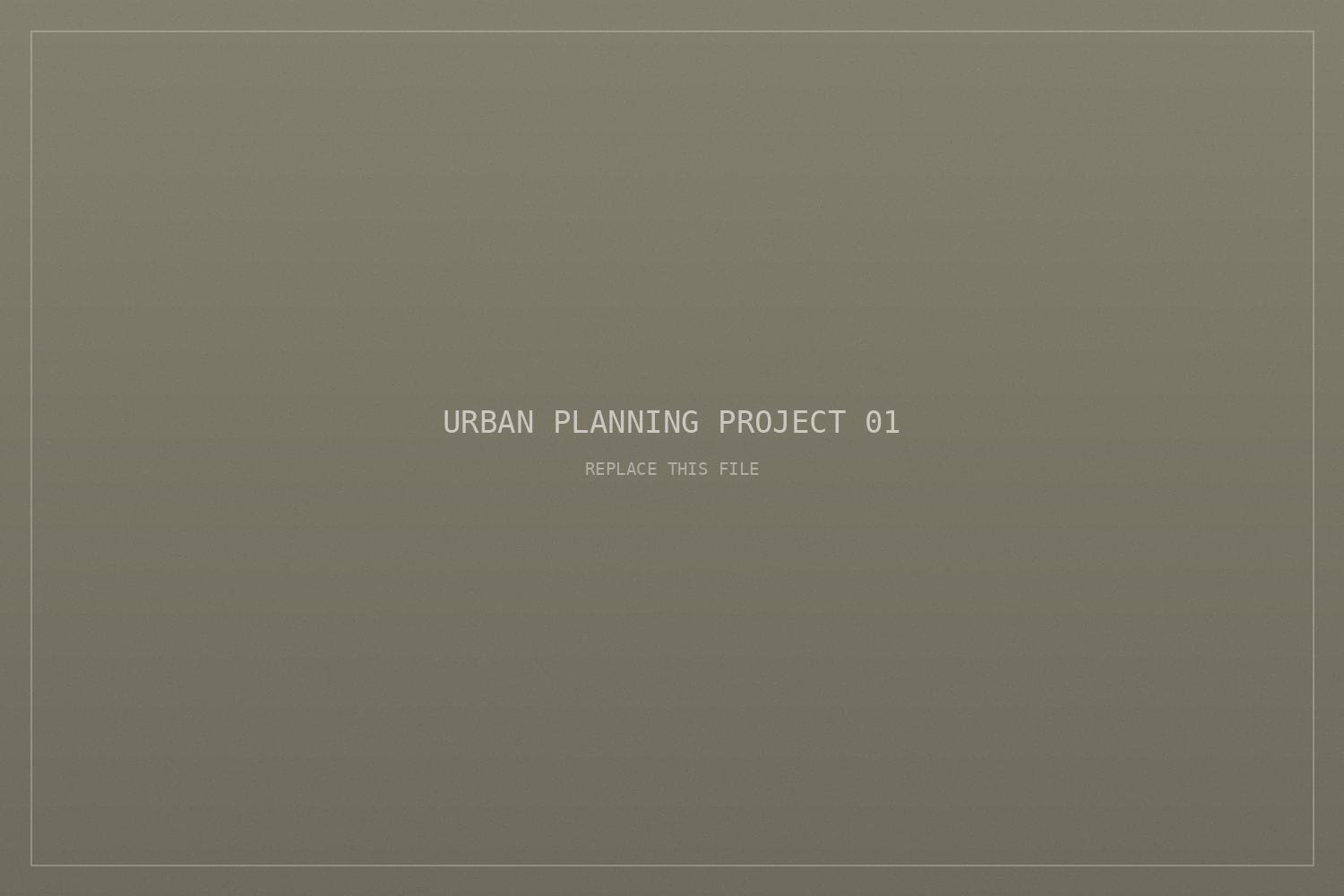 Alireza Rezaie urban planning project — masterplan drawing