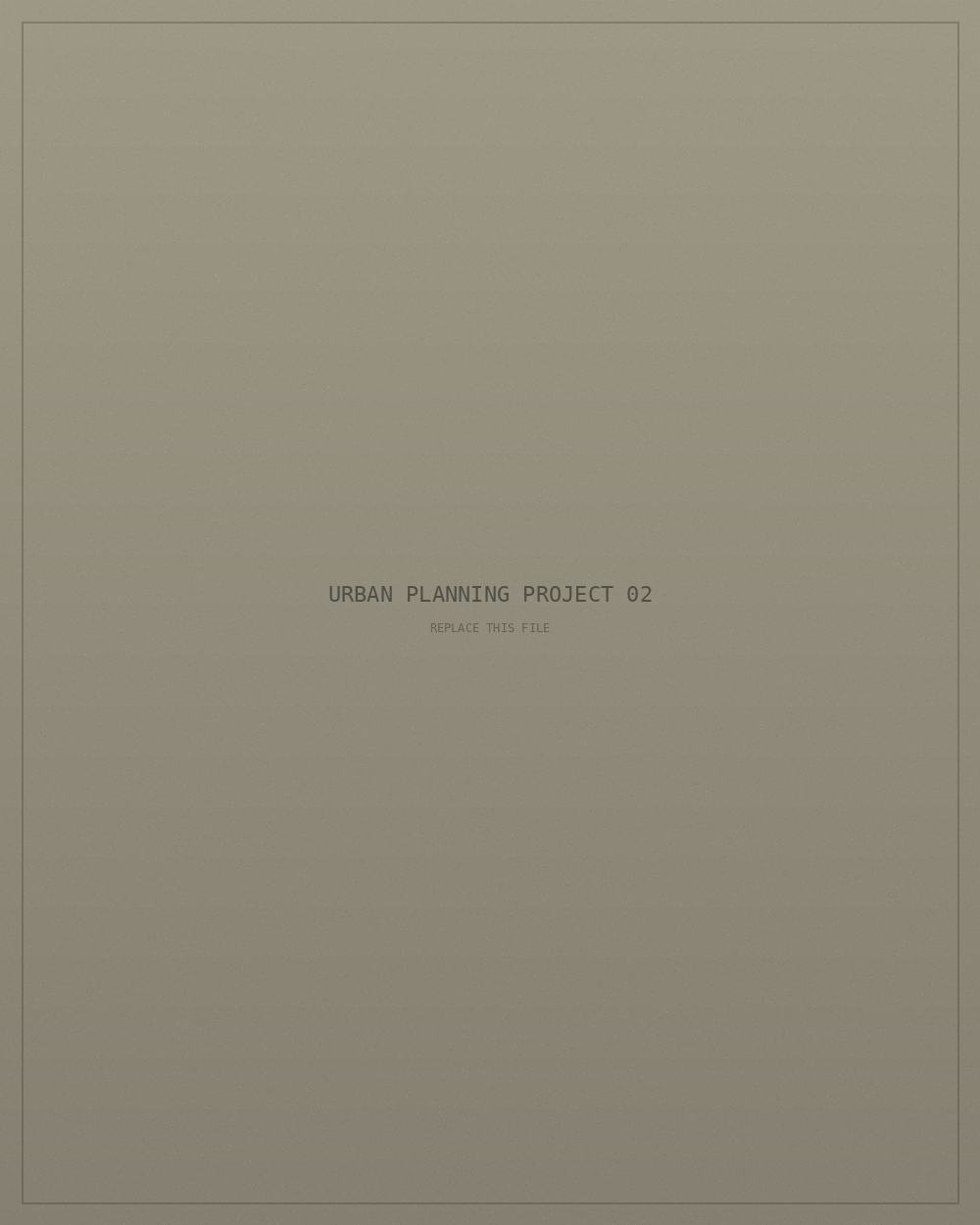 Alireza Rezaie urban planning project — public space analysis